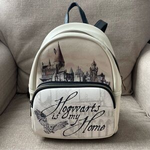 Loungefly Cream Hogwarts Harry Potter Backpack